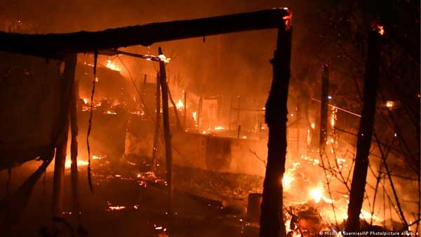 Major fire breaks out at Greek migrant camp