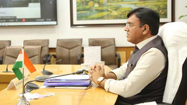 Health Minister Mansukh Mandaviyas meeting with state, UT Health Ministers on vaccination drive underway Health Minister Mansukh Mandaviyas meeting with state, UT Health Ministers on vaccination drive underway