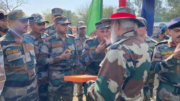 With our brave troops said PM Modi in a tweet: