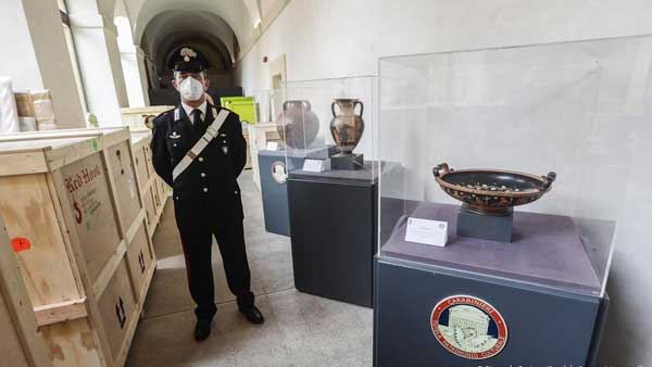 Italy seizes ancient artworks worth €10 million from the US