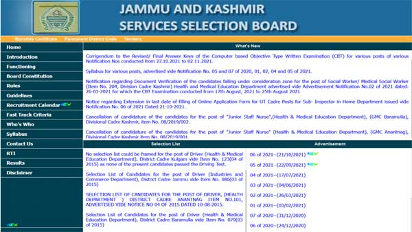 JKSSB SI Recruitment 2021: Last date to apply for 800 Sub Inspector posts, direct link here JKSSB SI Recruitment 2021: Last date to apply for 800 Sub Inspector posts, direct link here