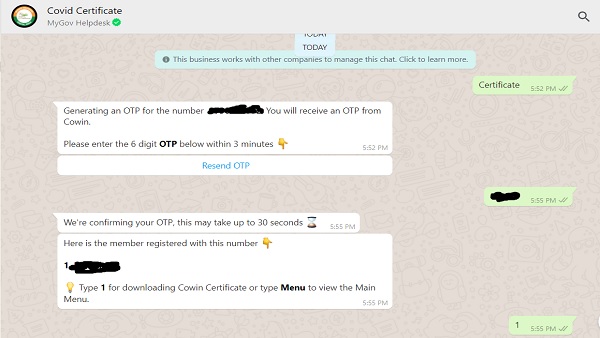 How to Get Covid Vaccination Certificate on WhatsApp? Save this Number and Send Message How to Get Covid Vaccination Certificate on WhatsApp? Save this Number and Send Message