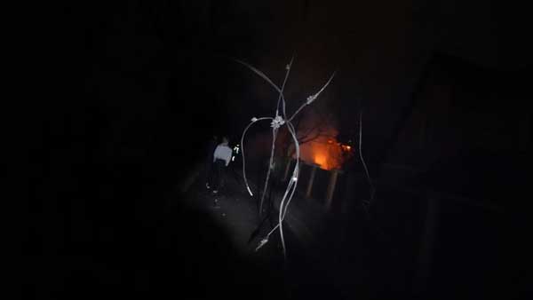 Plane crashed on the building