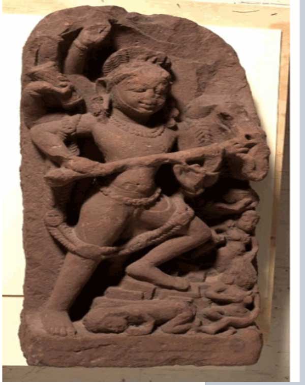 Shiva Bhairava: 9th - 10th century CE Rajasthan Sandstone 82.0cm x 35.0 cm 42820: