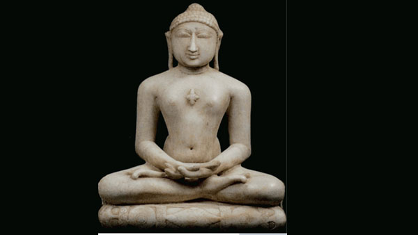 Seated Jina sculpture:
