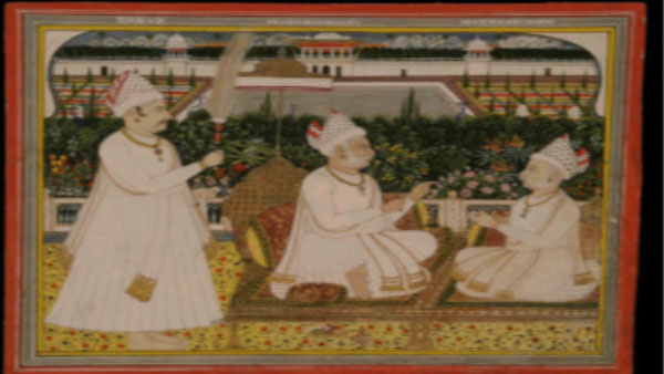 Shri Lakshman Chandji before Shri Dursham Ramji: