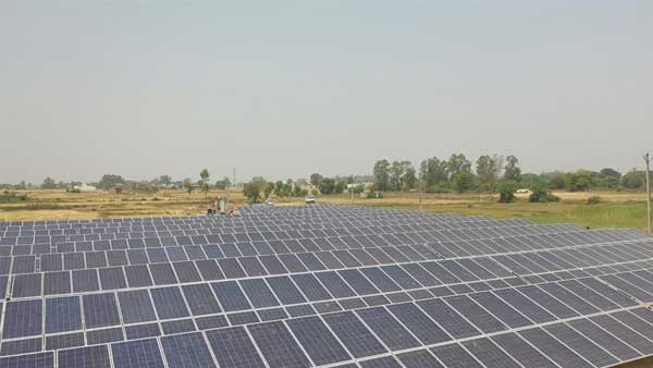 Solar power plant at Palli: