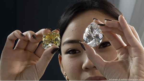 White diamond fetches over $20 million at auction