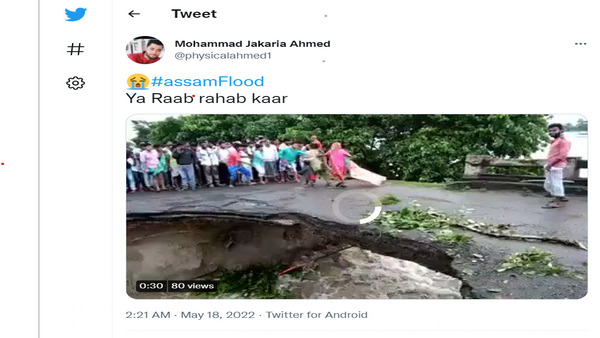 Viral image from assam floods