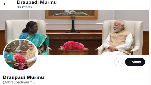Fact Check: Does Draupadi Murmu have a Twitter account