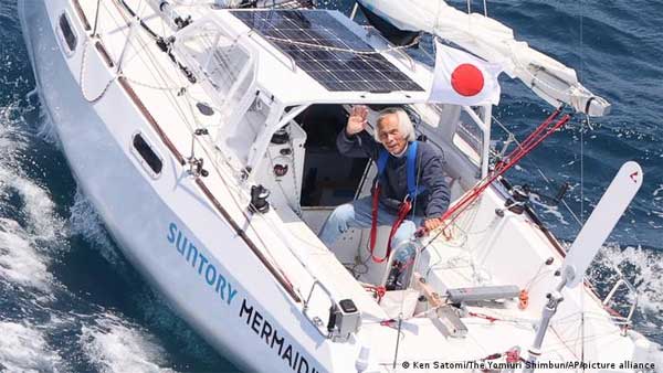 Japanese 83-year-old crosses Pacific on a sailboat