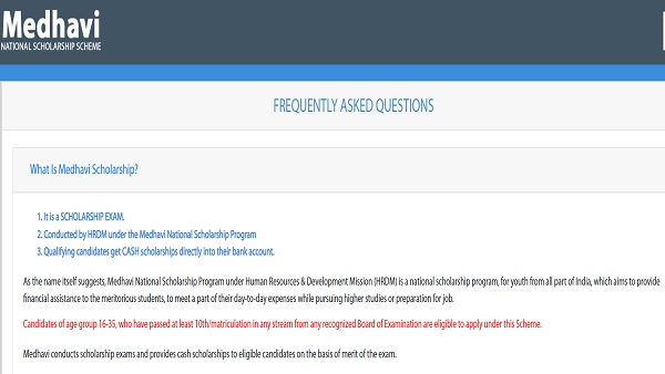 Fact check on Medhavi scheme