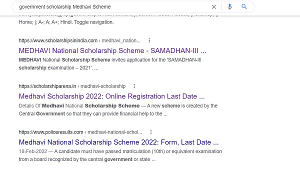 Fact check: Is Government providing scholarship for students under Medhavi scheme?