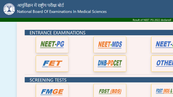NEET PG 2022 Scorecard to be released today: Website to check NEET PG 2022 Scorecard to be released today: Website to check