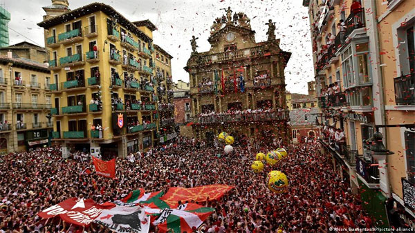 Pamplona Bull Run festival returns after two years