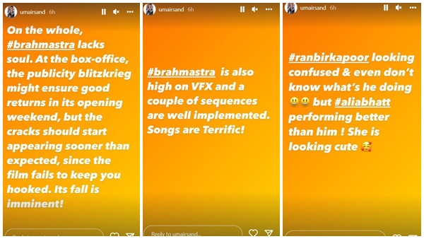 Brahmastra lacks soul: The first review on net lashes out at Ranbir-starrer