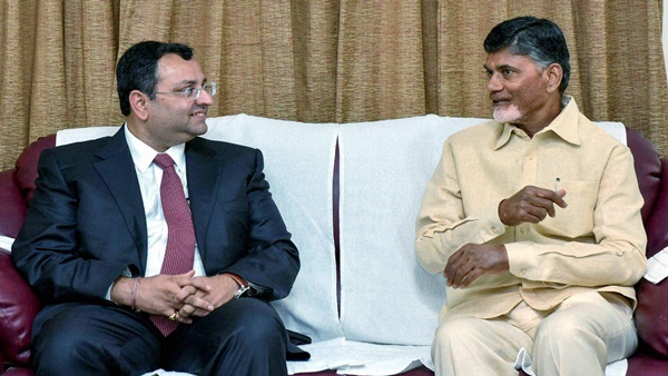 Cyrus Mistry with Chandrababu Naidu