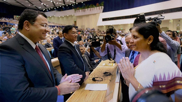 Nirmala Sitharaman with Cyrus Mistry