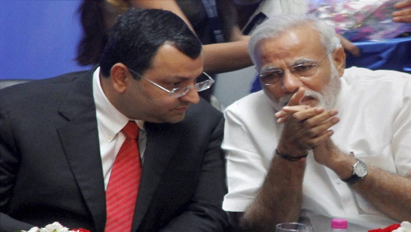 Ex-Tata Group Chairman Cyrus Mistry with Narendra Modi