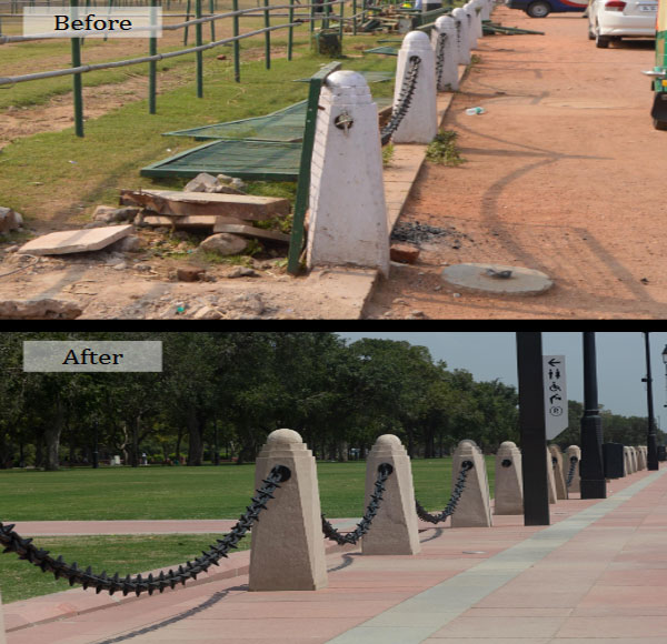 Kartavya Path: Before and now