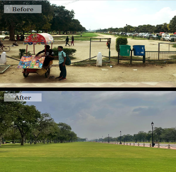 Kartavya Path: Before and now