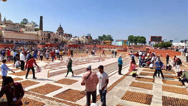 In pics: Ram Janmabhoomi all decked up to welcome PM Modi for Deepotsav on Diwali eve