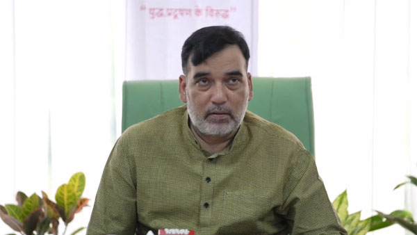 Delhi environment minister Gopal Rai Delhi environment minister Gopal Rai