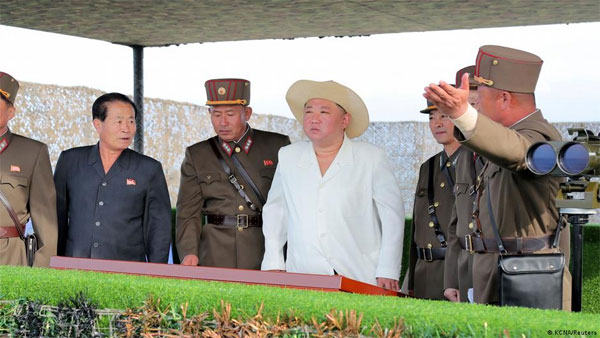 Kim Jong Un supervises cruise missile test
