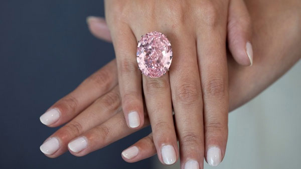 Rare pink Diamond sells for nearly 58 million at Hong Kong auction, sets world record Rare pink Diamond sells for nearly 58 million at Hong Kong auction, sets world record