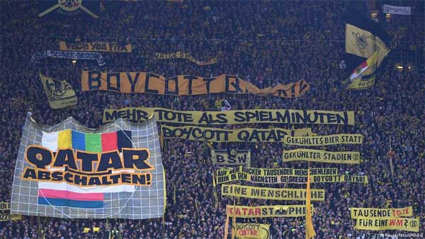 Opinion: Banners show sportswashing is stalling