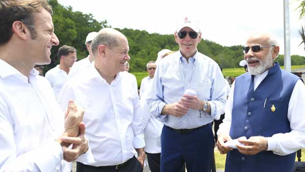 PM Modi, US President Biden exchange greetings at Mangrove forest visit in Bali PM Modi, US President Biden exchange greetings at Mangrove forest visit in Bali