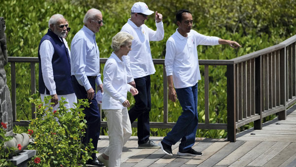 In pics: Together, PM Modi with other G20 leaders plant mangrove saplings in Bali