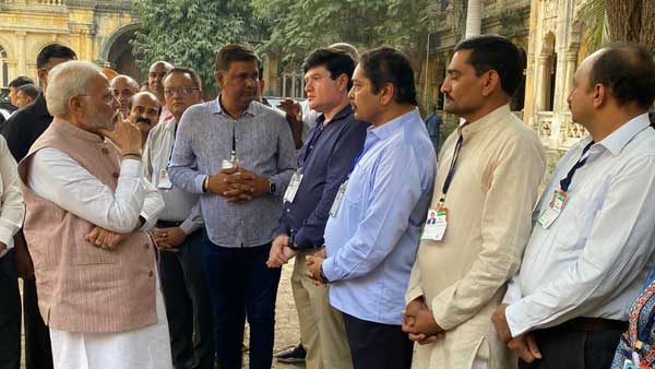 In pics: PM Modi meets relief workers in Morbi