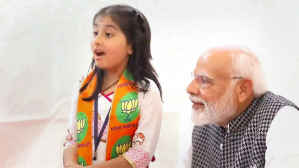 PM Modi with Young Fan