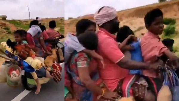 On camera: When a man decides to take his family of 6 humans and 2 animals on a bike ride On camera: When a man decides to take his family of 6 humans and 2 animals on a bike ride