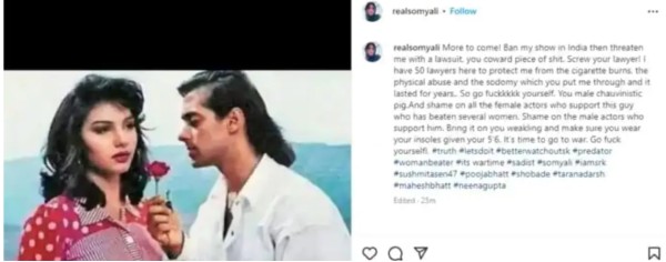 You coward: Salman Khan’s ex-girlfriend accuses him, deletes post later 