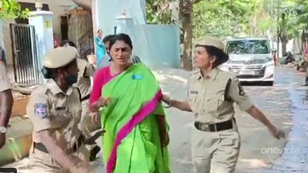 After YS Sharmila, her mother too slaps constable in Hyderabad