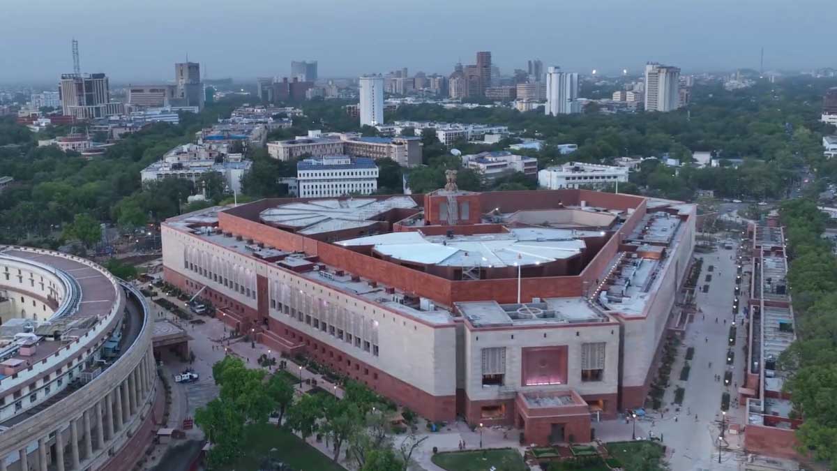 First Look Of New Parliament Building Set To Be Inaugurated On May 28 First Look Of New Parliament Building Set To Be Inaugurated On May 28