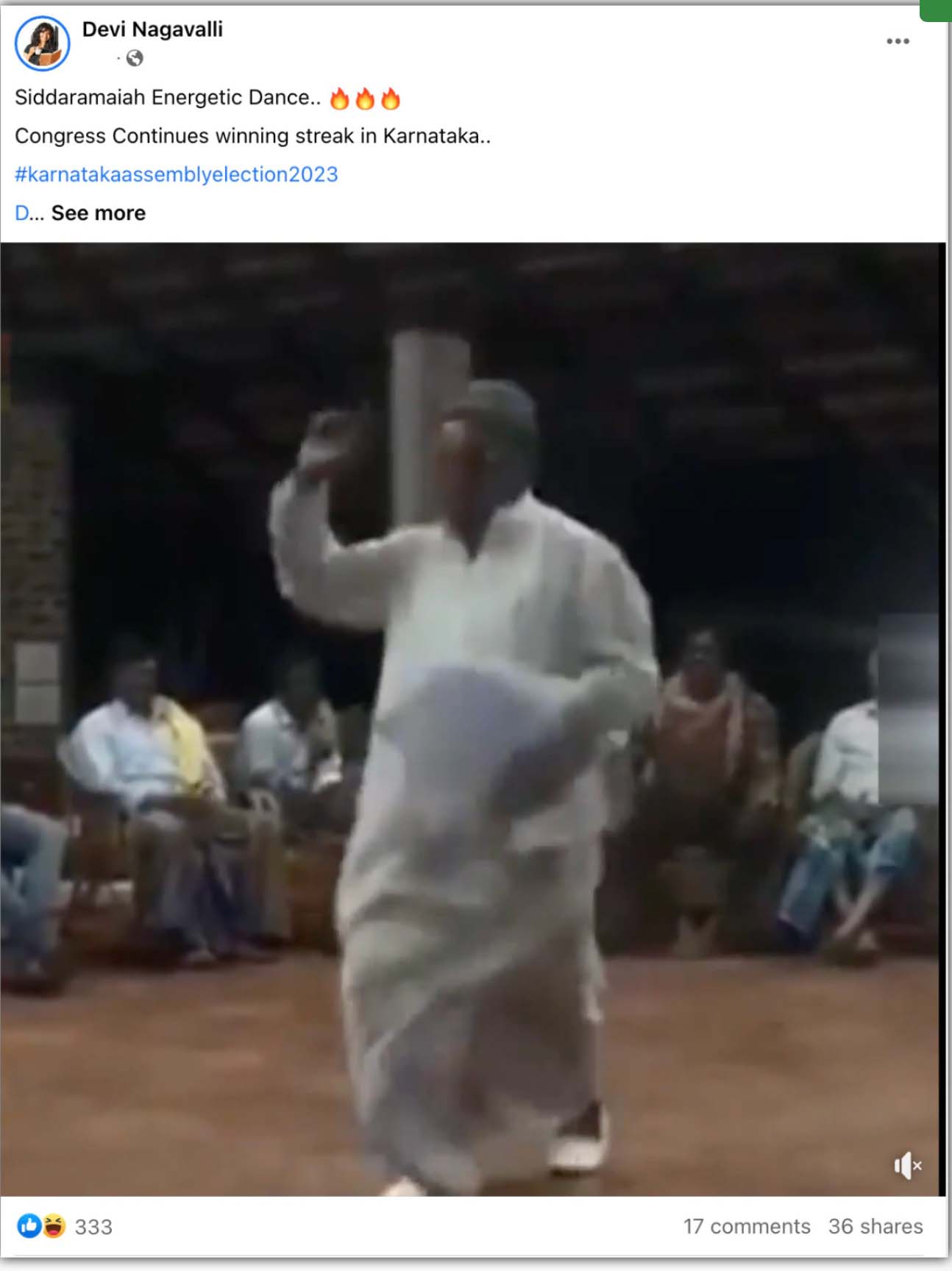Fact Check: Does This Video Show Siddaramaiah Shaking His Leg To A Popular Kannada Song?