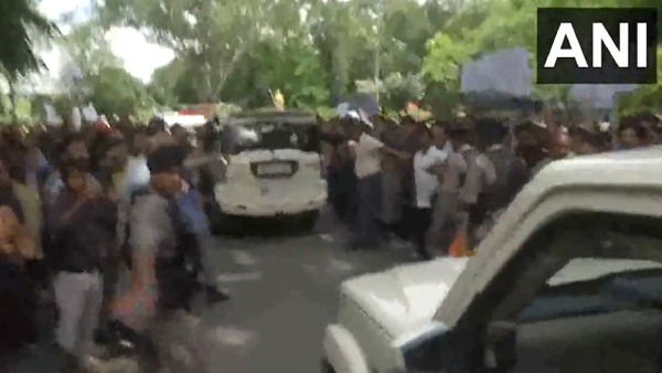 Acts Like BJP Agent: TMC Waves Black Flags At Bengal Governor In Siliguri