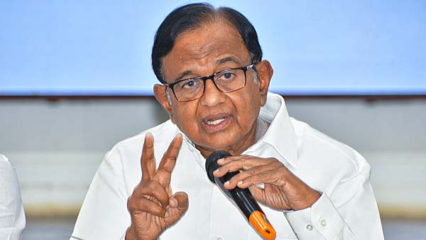 Congress leader P Chidambaram