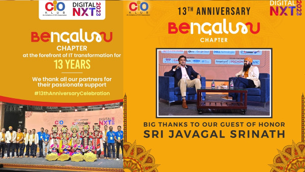 Top Brace Technocrats Atend CIO Klub Bangalore Chapter 13th Anniversary Celebration, DigitalNXT 2023