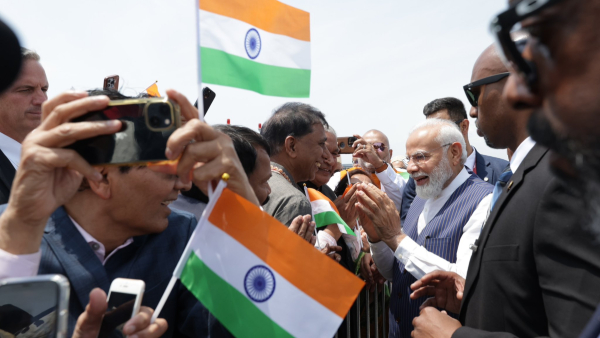 PM Modi Gets Grand Welcome as He Lands In New York For 3-Day US Visit | Watch
