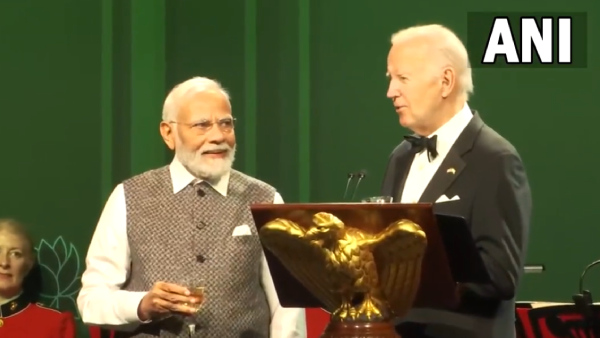 Watch: At State Dinner, Bidens No Alcohol Toast Leaves PM Modi Laughing