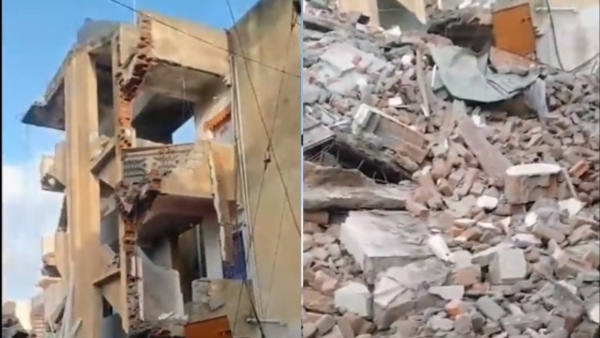 Gujarat: Building Collapses in Jamnagar; Four Persons Rescued, Some 8-10 Feared Trapped