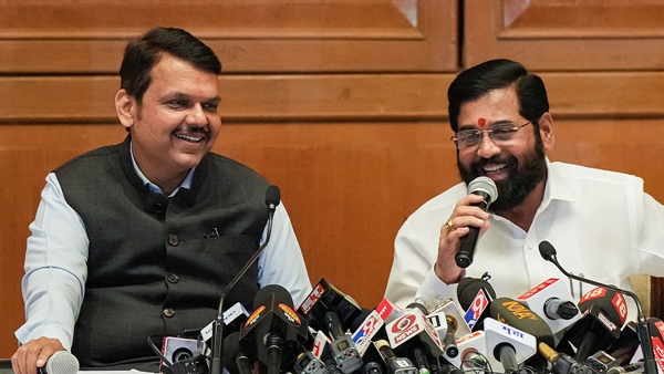 After Row Over Ad, Shinde, Fadnavis Share Stage, Talk About Strong Bond