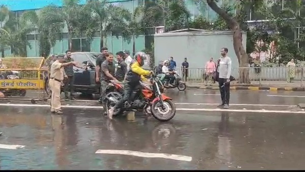 Aaditya Thackerays Car Grazed By Motorcycle In Mumbai