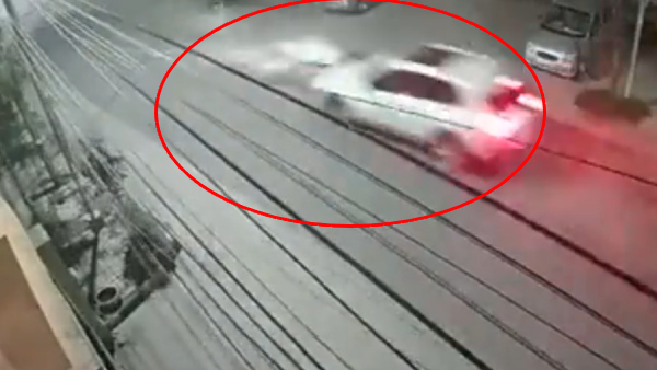 Accident Caught On Cam: Speeding BMW Car Rams Scooter In Hyderabad