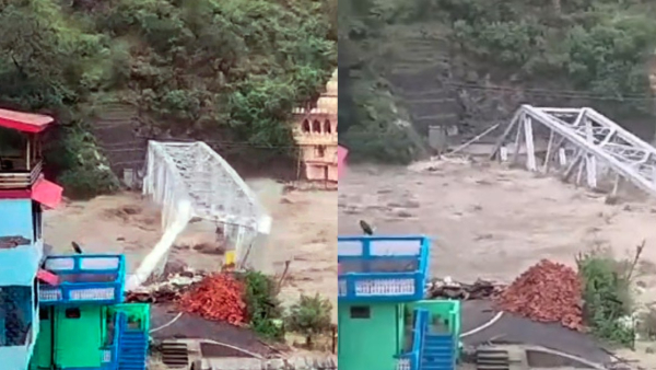 Historic Bridges Washed Away, Highways Closed Amid Heavy Rains in Himachal Pradesh