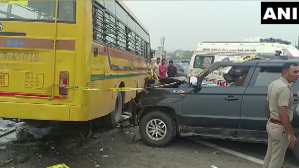 Caught On Camera: 6 Dead As School Bus Collides With Car On Delhi-Meerut Expressway